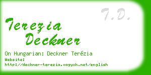 terezia deckner business card